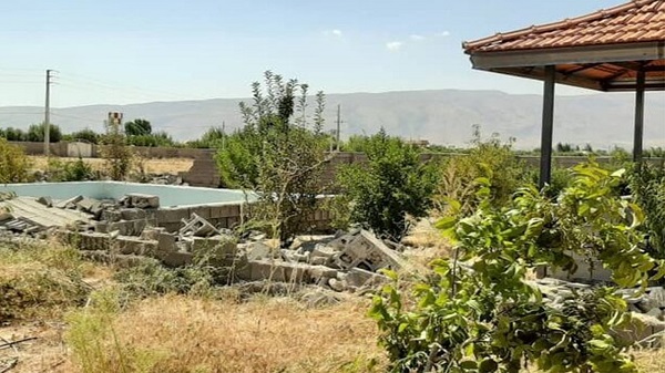 تخریب باغ شهری فسا