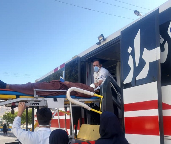 تصادف جاده سروستان شیراز 1