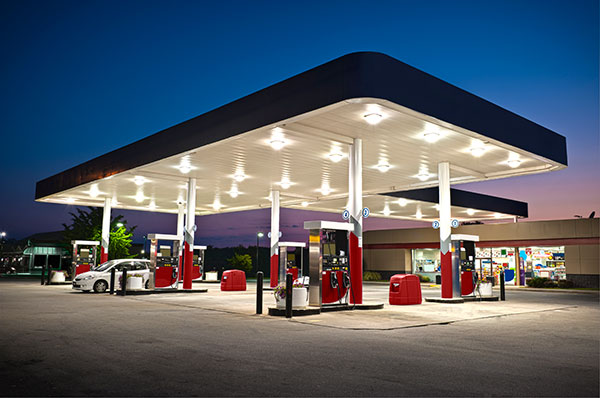 gas station