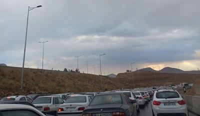 ترافیک سنگین محور مرودشت شیراز 1
