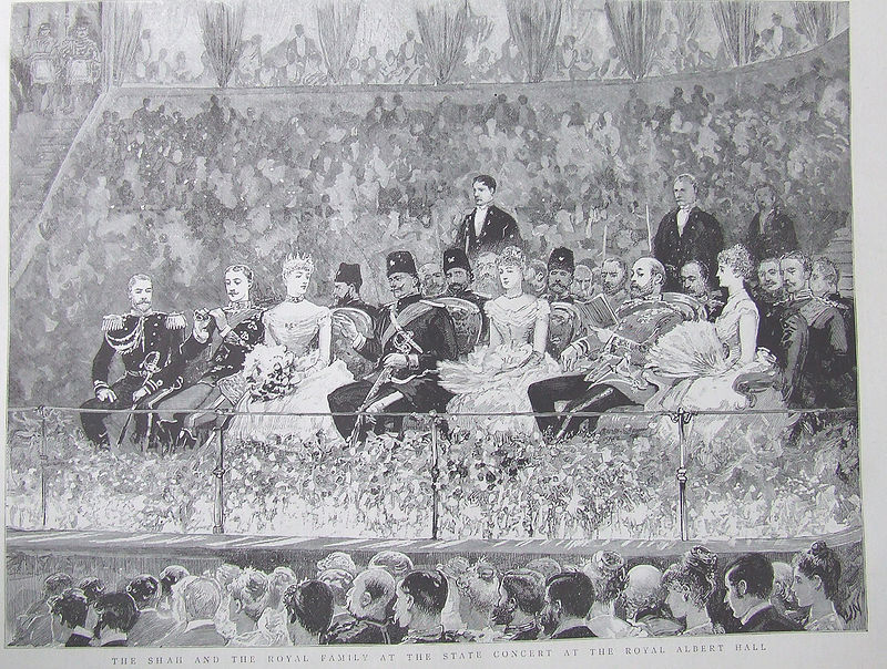 800px The Shah and the British Royal Family