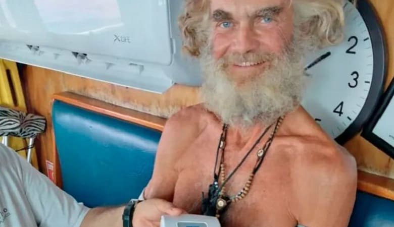 lost man in the sea