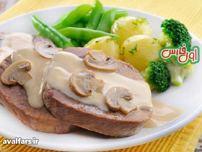 خوراک زبان گوسالهطرزتهیه 2