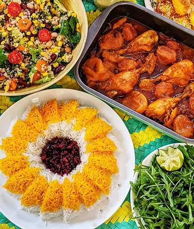 خورش مرغ افشاری