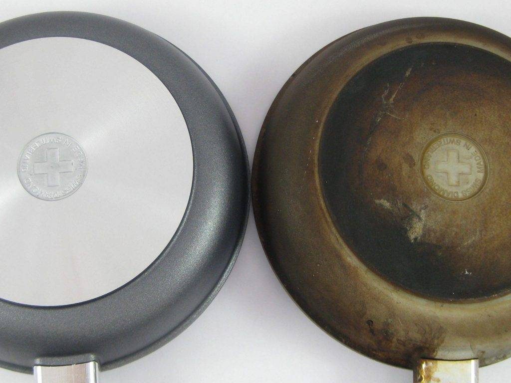 سفید کردن پشت قابلمه و ماهیتابه