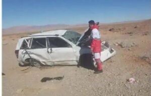 راننده سوزوکی ویتارا در آزاد راه شیراز _اصفهان کشته شد