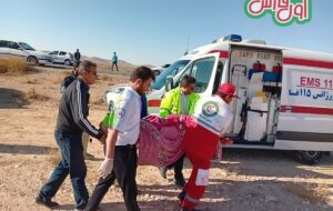 صحنه تصادف مرگبار ۲ خودرو پژو در جاده فسا-داراب با شش کشته و زخمی