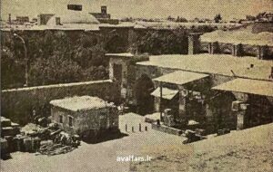 عکس قدیمی یکی از کاروانسراهای دوران زندیه در شیراز