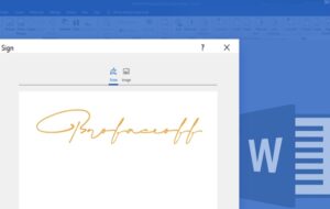 چطور در نرم‌افزار ورد امضا کنیم؟