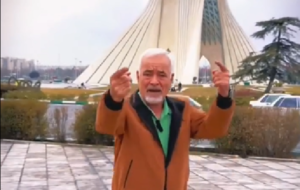 قشقرق صادق بوقی وسط تهران با آهنگ قدیمی آغاسی (+ویدئو)