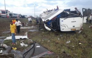 حادثه مرگبار برای اتوبوس مسافربری بوشهر – تهران در جاده مرودشت – سعادتشهر – قوام آباد