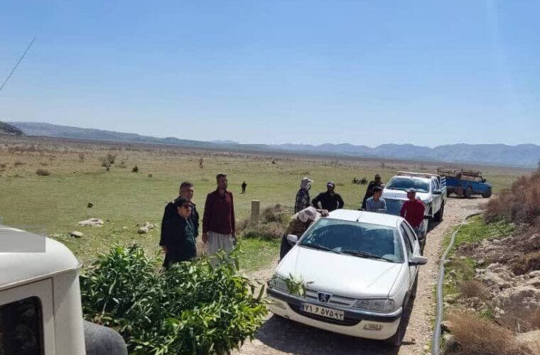 خلع ید از برخی تصرفات غیرمجاز در اراضی ملی منطقه چشمه بنگ کازرون