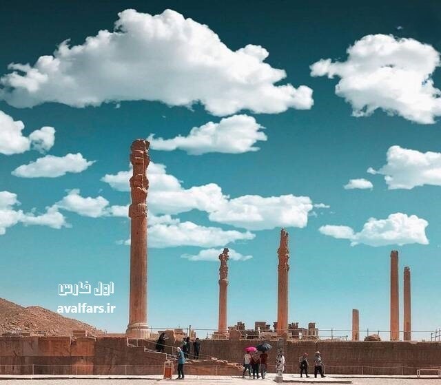 آسمان زیبای تخت جمشید
