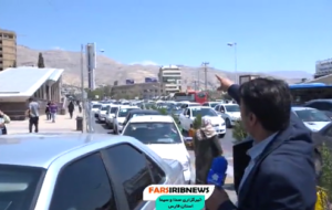 گزارش سرزده تلوزیون از ترافیک سنگین شیراز که صدای همه را درآورده