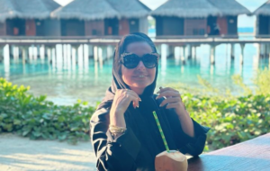 آرزوی های ملوس نفیسه روشن از سواحل مالدیو برای ما ! +عکس