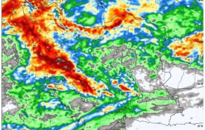 پیش بینی بارندگی در اغلب مناطق کشور برای دهه سوم فروردین+نقشه