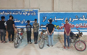 بازداشت عاملان سنگ پرانی به سمت خودروهای عبوری در کوه چنار +عکس