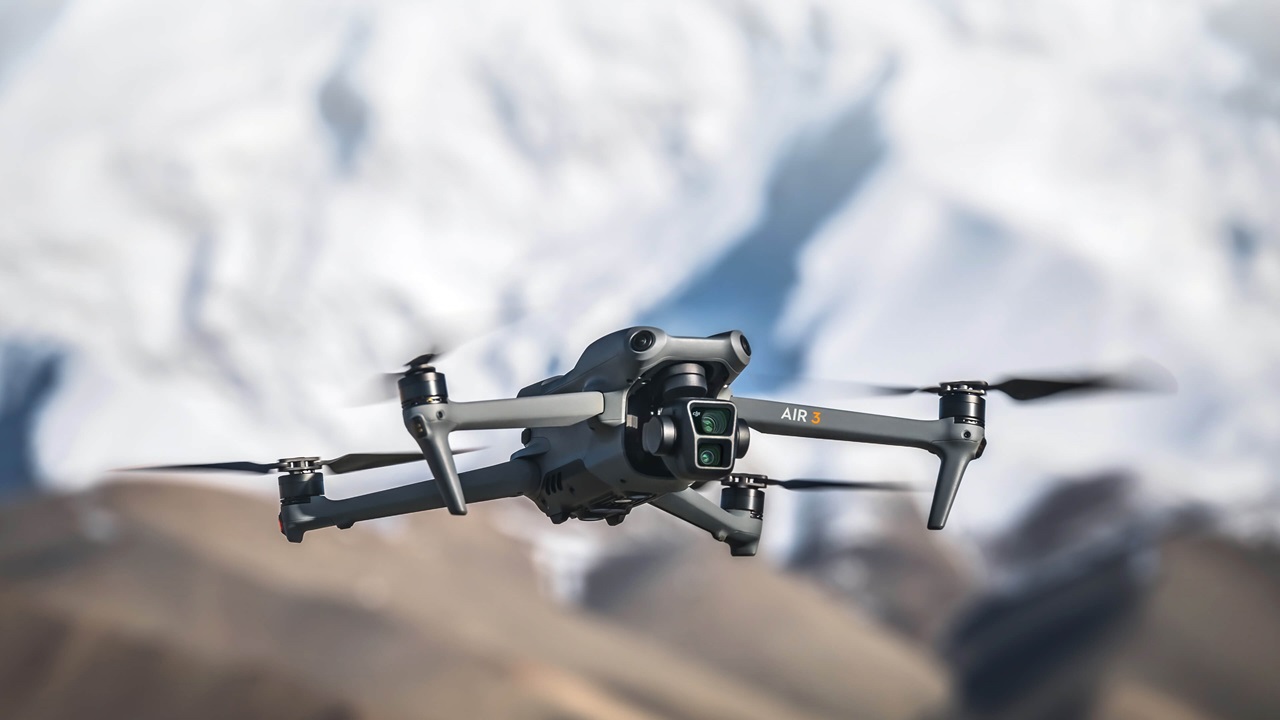 DJI Air 3 Perspectivas em dobro DJI
