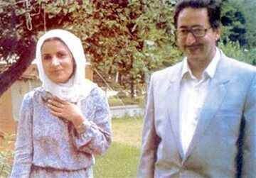 بنی صدر و همسرش
