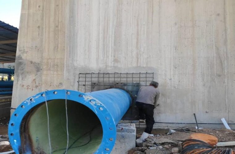 تقویت ۹۵۰ لیتر در ثانیه ای آب جنوب شیراز از طریق مخزن معالی آباد