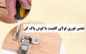نگاه کنید| تعمیر فوری خرابی لولای کابینت MDF با گوش پاک کن