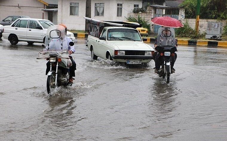 پیش بینی هواشناسی از تشدید بارش‌ها در ۱۲ استان