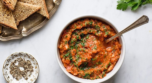 Eggplant caviar food 2