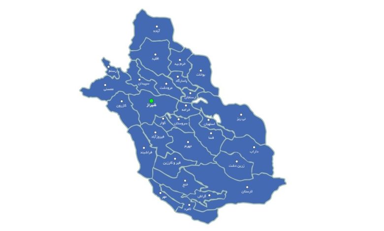 آمار بارندگی استان فارس