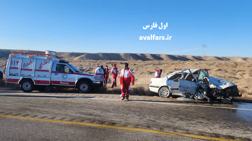 تصادف پژو پارس و جک با ۴ کشته و ۴ مصدوم در جاده نی‌ریز به سیرجان