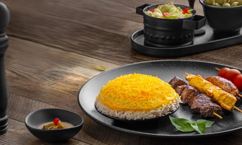 طرز تهیه کاسه کباب با کته پنیری