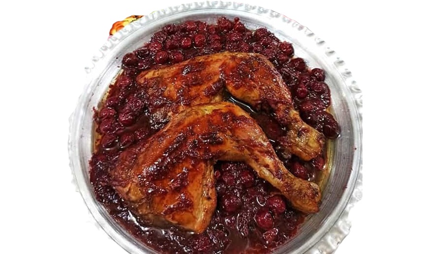 آموزش ویدیویی طرز تهیه مرغ آلبالویی با برنج زعفرانی