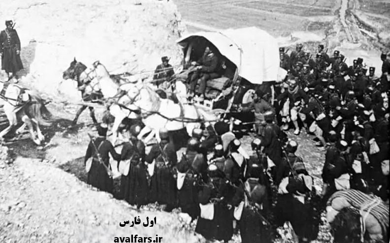 حرکت قوای دولتی از اصفهان به شیراز سال ۱۲۹۵ خورشیدی+عکس
