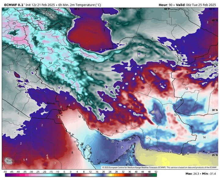 هواشناسی ایران؛ هشدار بارش برف، باران و کولاک در سراسر کشور