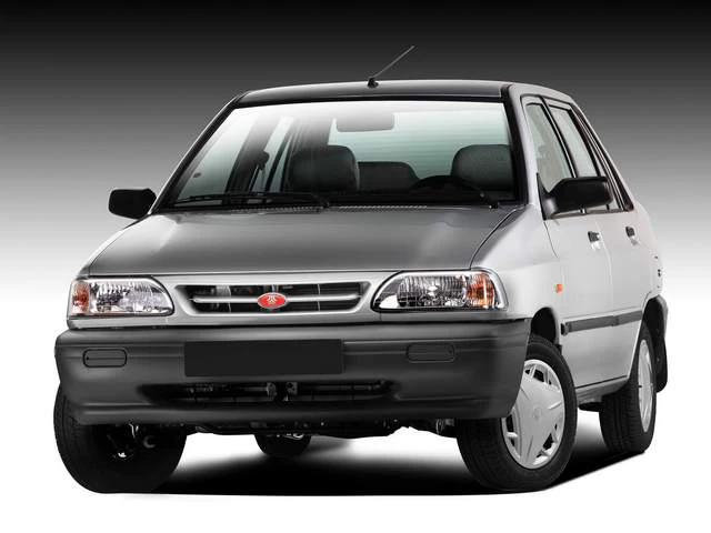 نوشته خفن پشت شیشه پراید یک شیرازی +عکس