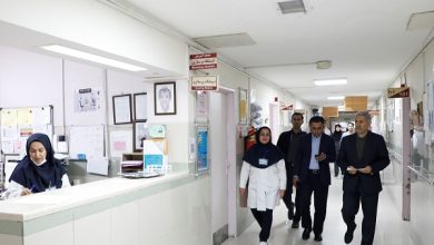 The President of Shiraz University of Medical Sciences made a surprise visit to Khalili Hospital 3