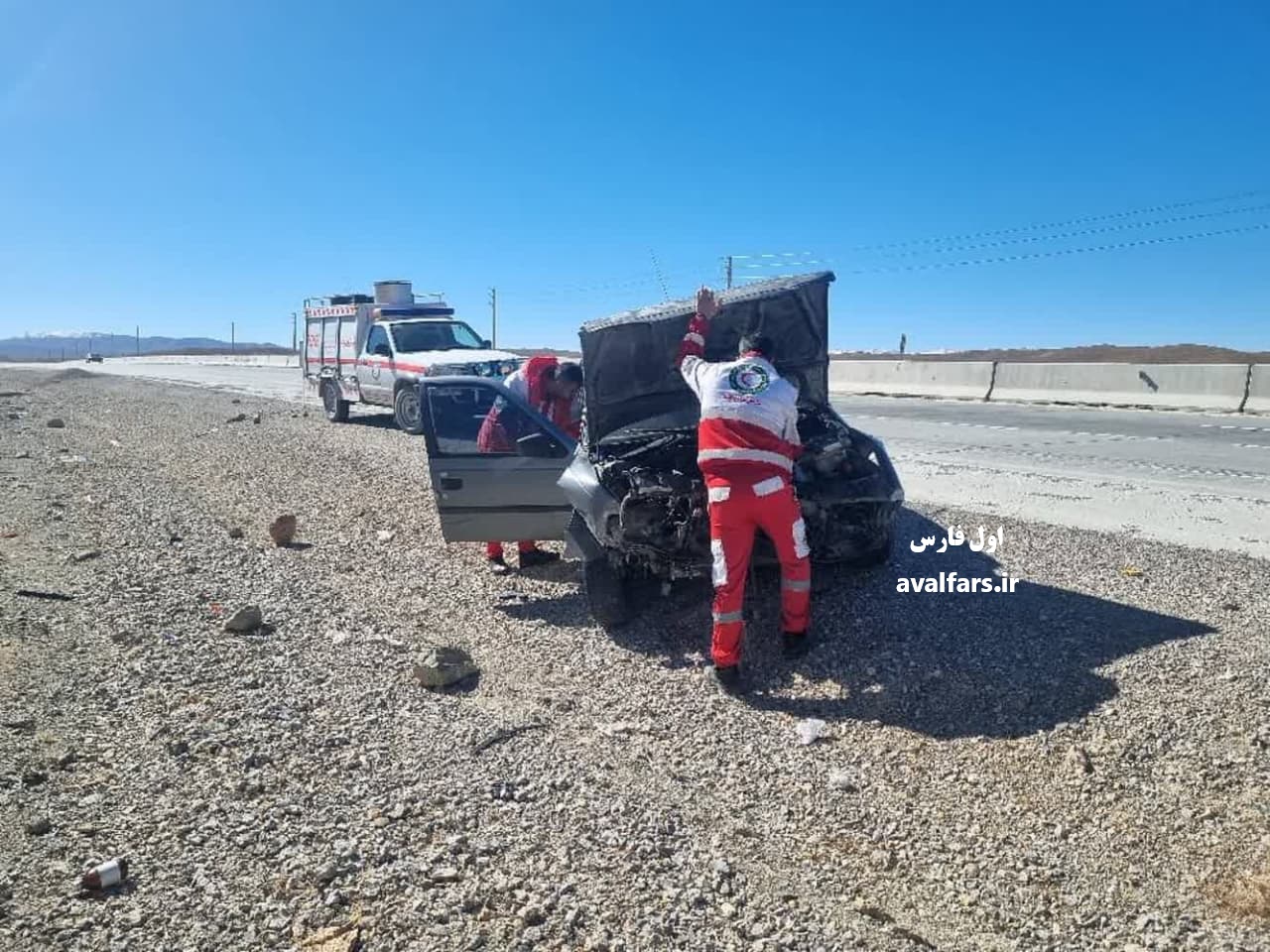 واژگونی خونین پژو ۴۰۵ در آزادراه حضرت شاهچراغ (ع)