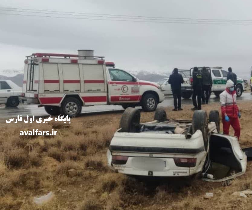 واژگونی مرگبار پژو پارس در جاده اقلید-یاسوج+عکس