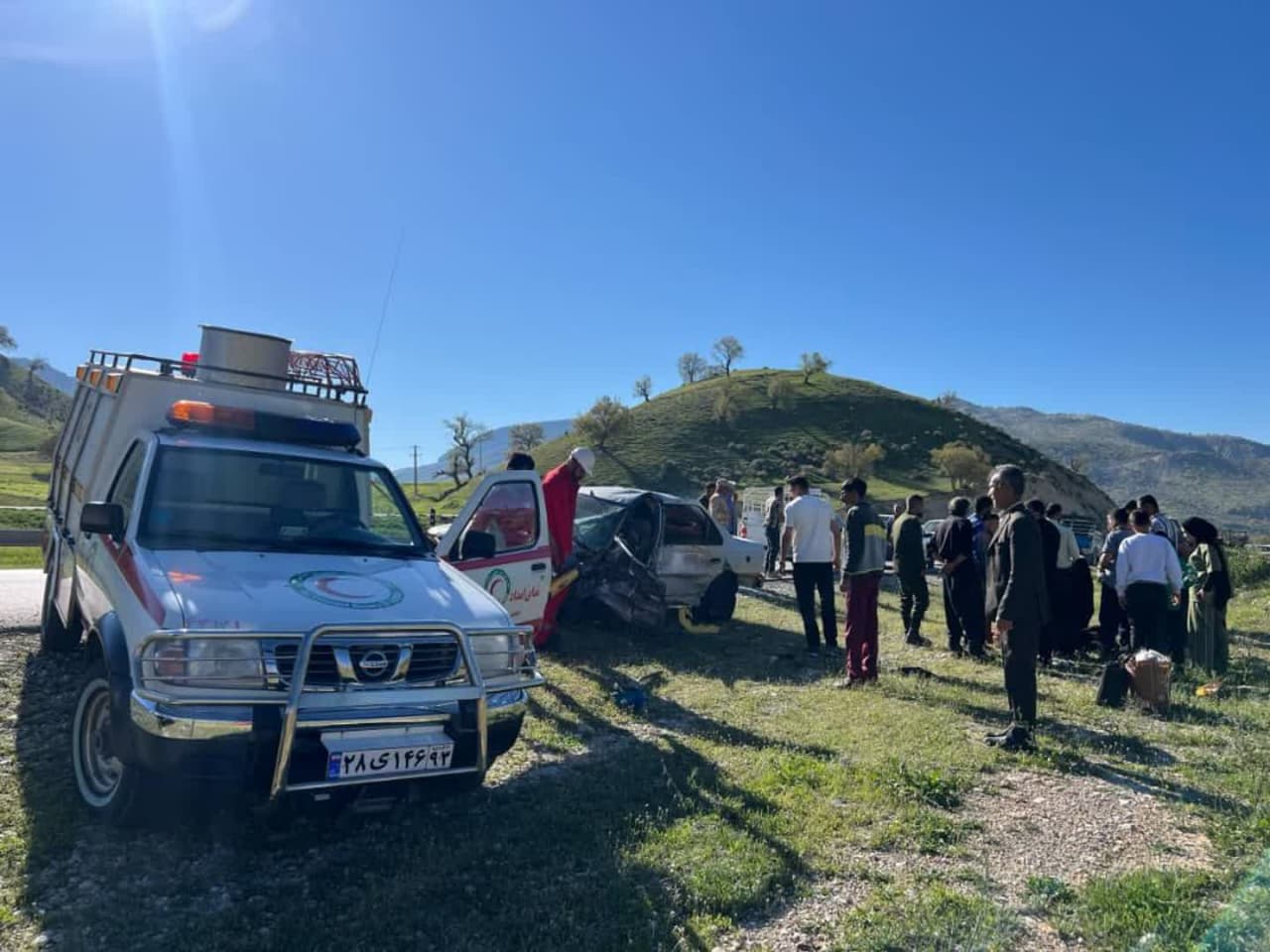 دو پژو ۴۰۵ در جاده رستم _ یاسوج به مقصد نرسیدند