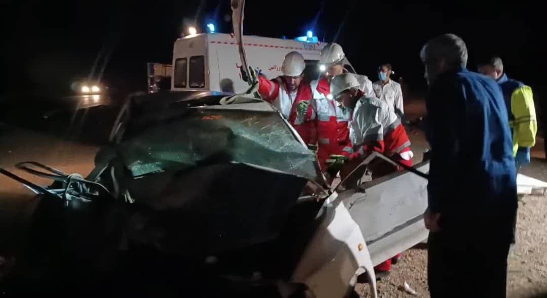 فاجعه در جاده فسا به جهرم: نیسان و پرایدها مچاله شدند+عکس