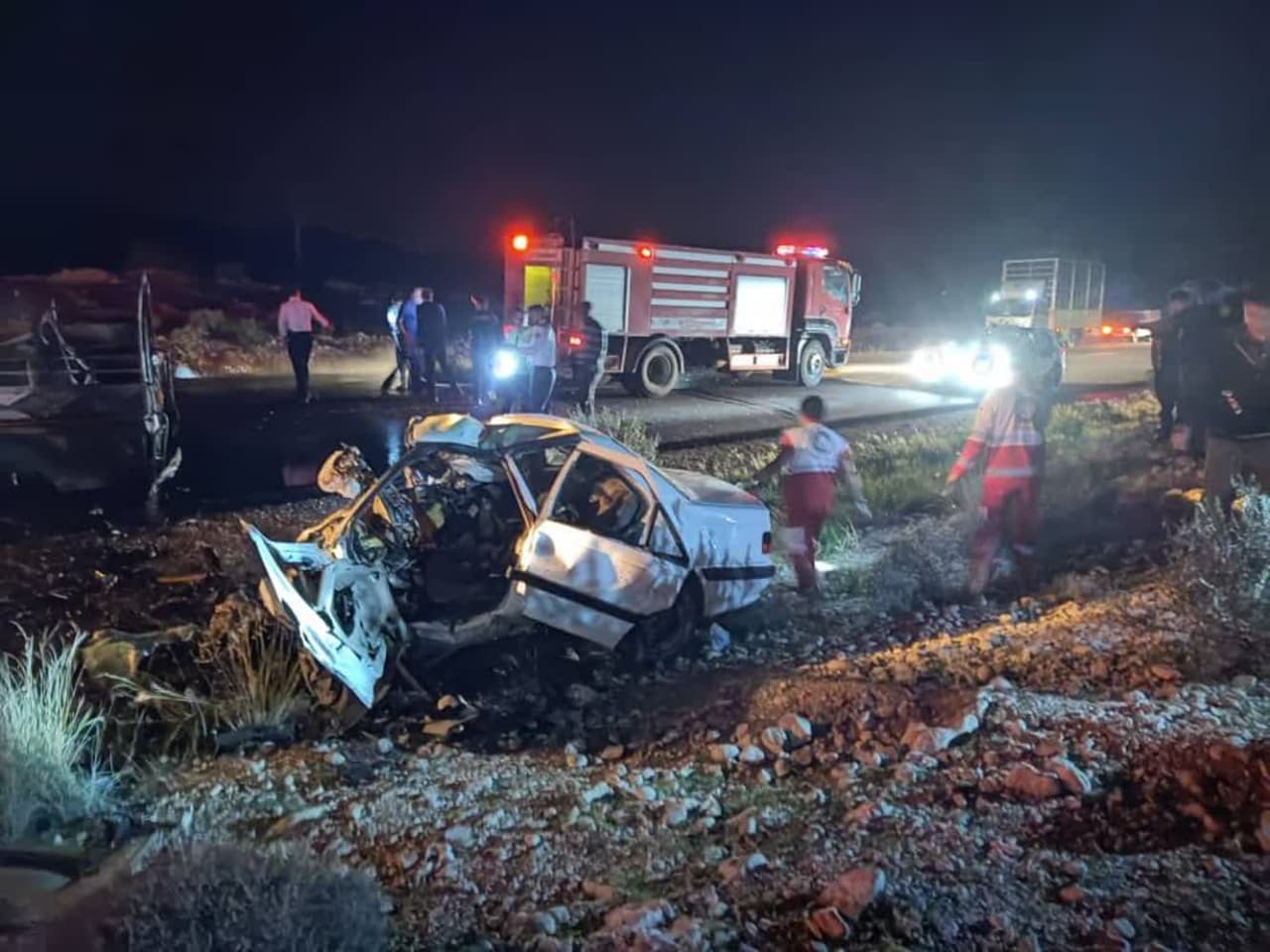 شبانگاه خونین در جاده گله‌دار: تصادف نیسان و پژو پارس، ۲ قربانی گرفت