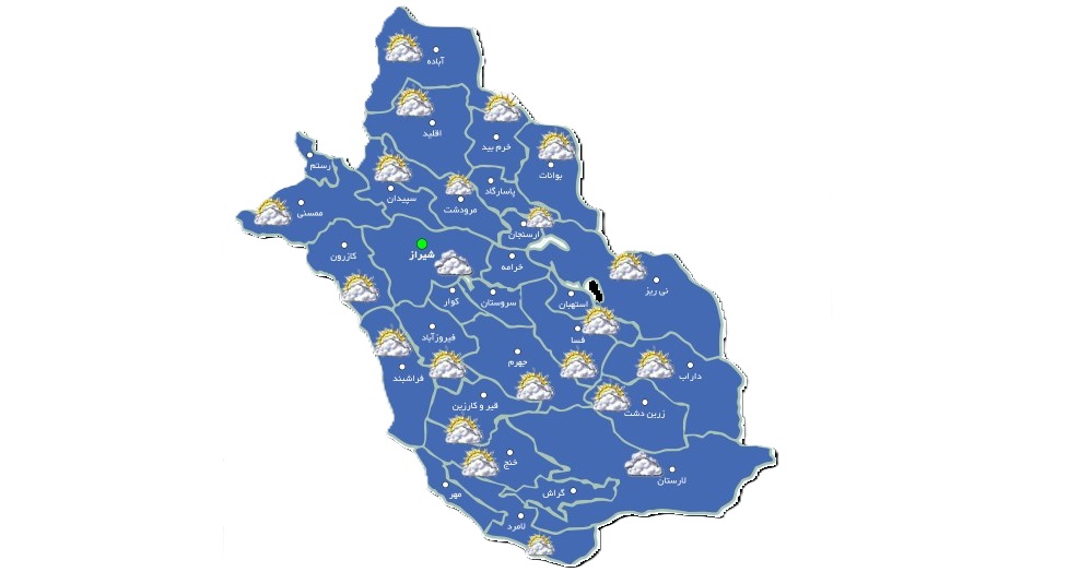 هشدار هواشناسی برای فارس؛ بارش و رعد و برق در راه است