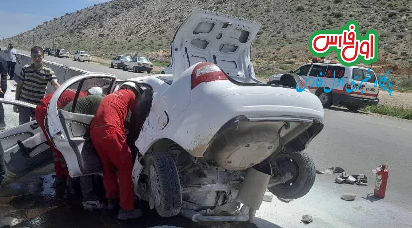 راننده نگون‌بخت در جدال تیبا با نیوجرسی جاده مرودشت-درودزن کشته شد