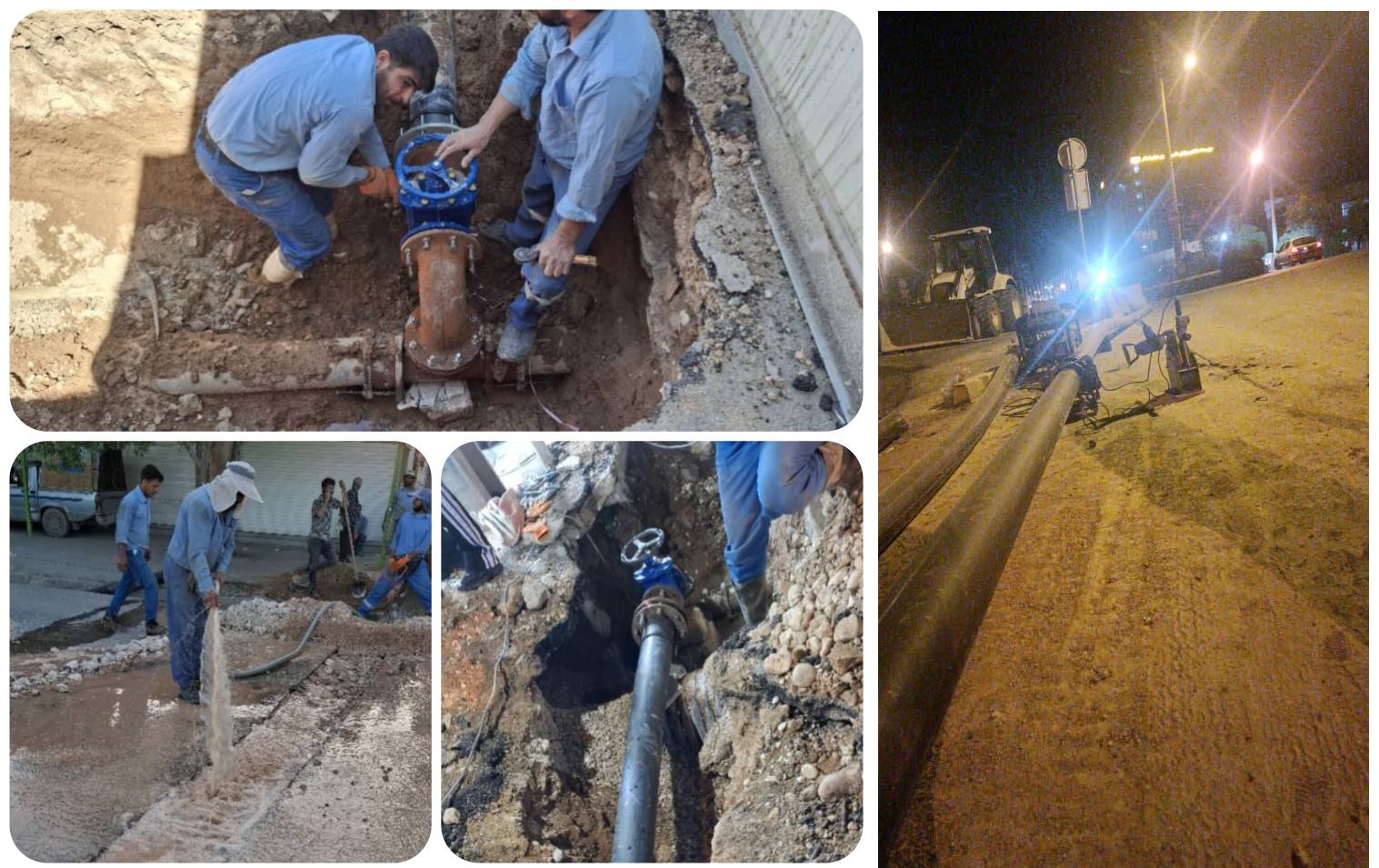 افزایش فشار آب در مناطق معراج، سجاد، عقیل، مسلم، بنی‌هاشمی و کوهسار شیراز