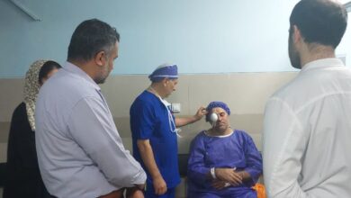 عیادت رئیس دانشگاه علوم پزشکی 1