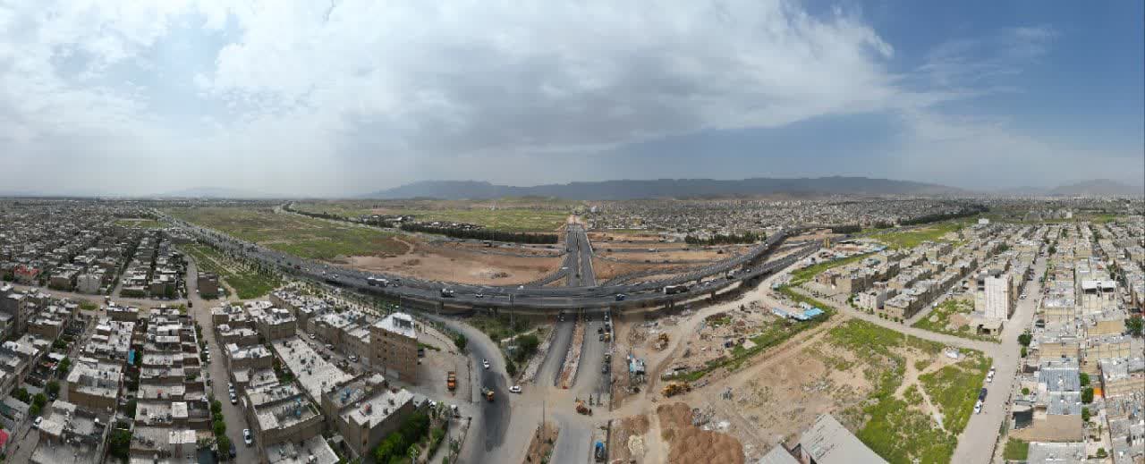 افتتاح بزرگ‌ترین تقاطع شهری ایران در جنوب شیراز با ۵ کیلومتر پل/ ۲۸ فروردین‌ زیر ترافیک می‌رود