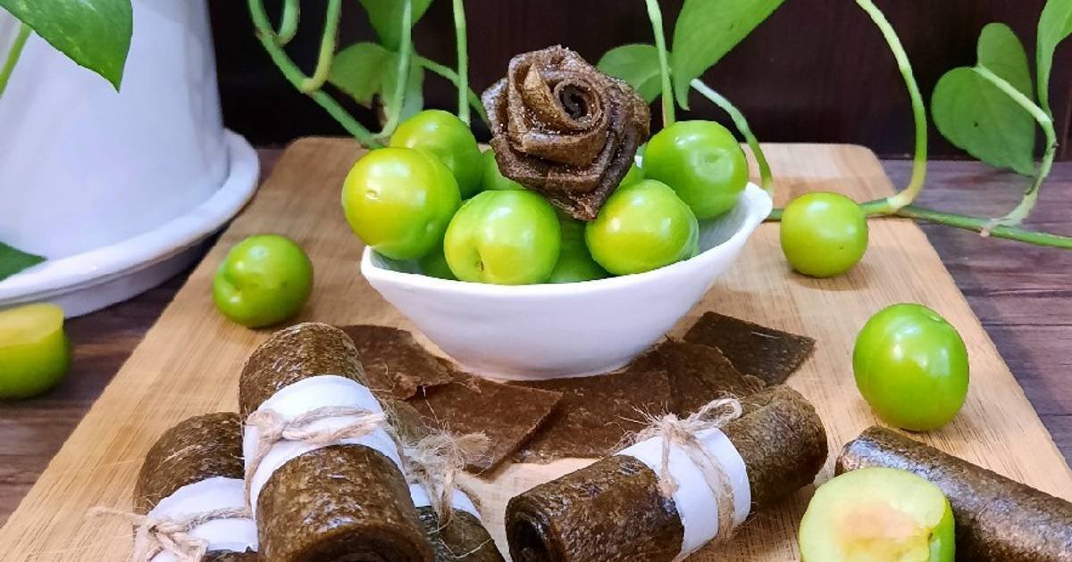 طرز تهیه لواشک گوجه سبز خانگی فوق العاده خوشمزه و ترش