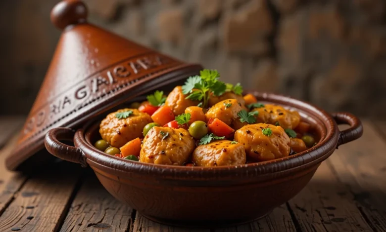 دستورتهیه طاجین مرغ مراکشی