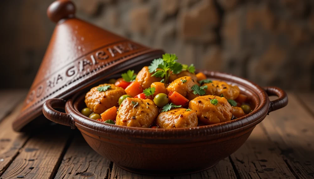 دستورپخت طاجین مرغ مراکشی با عطر و طعمی بی نظیر