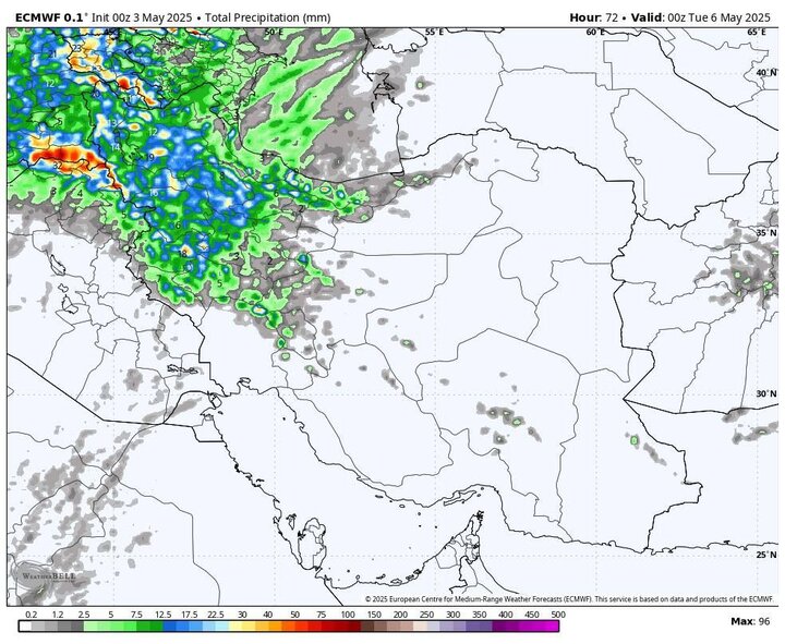 بارش باران و وزش باد شدید تا چهارشنبه در ایران؛ گرد و خاک در راه غرب