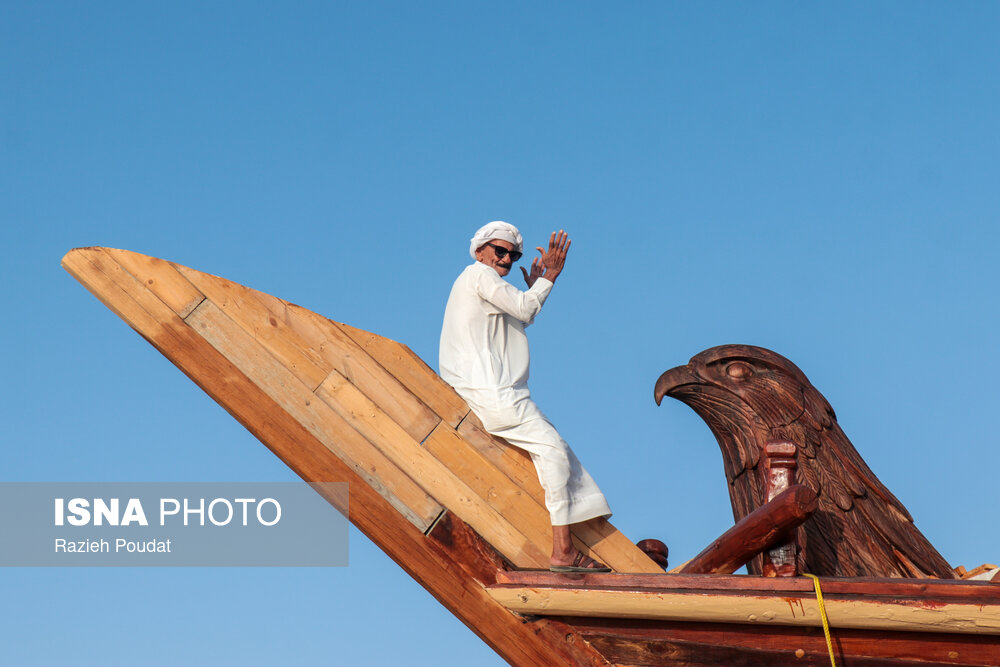 «آرورا» نخستین لنج‌ چوبی مدل «گوران» به آب انداخته شد(+تصاویر)